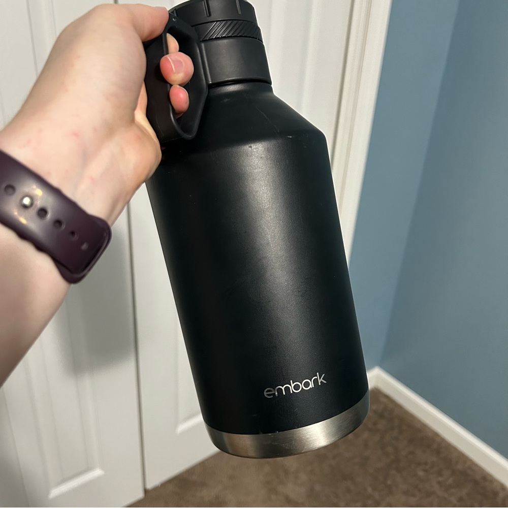 Embark Black Stainless Steel Water Bottle